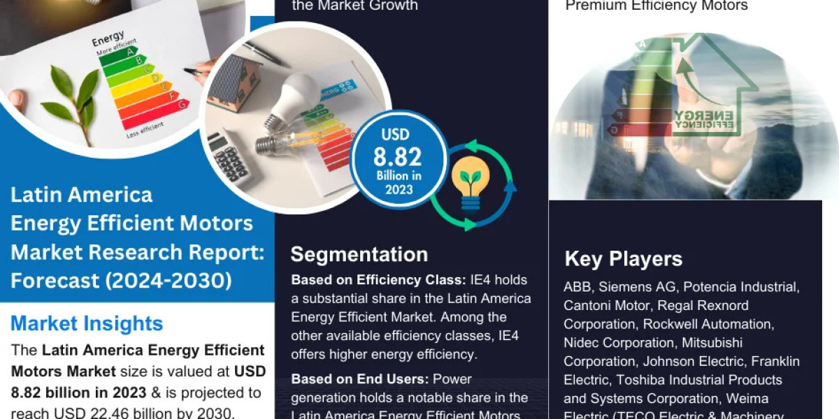 Latin America Energy Efficient Motors Market Growth, Trends, Revenue, Business Challenges and Future Share 2030: MarkNte